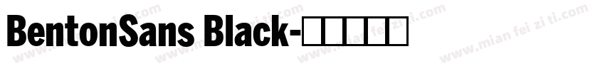BentonSans Black字体转换